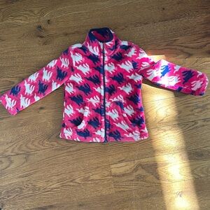 Toddler girls Hatley fleece zip up, size 2
